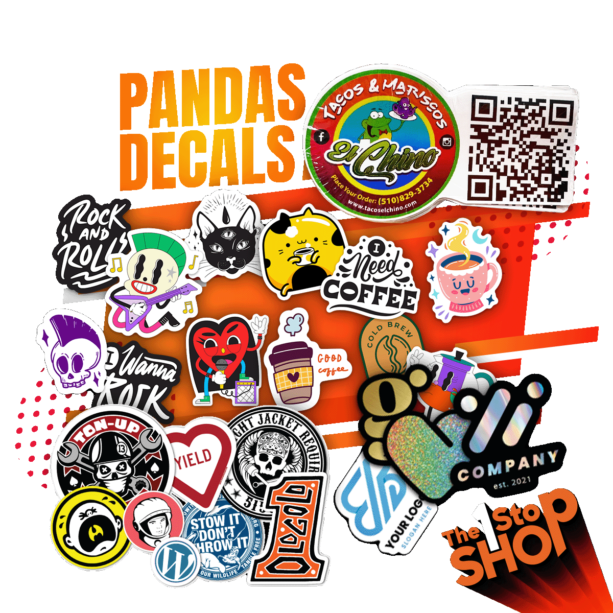Home Pandas Decals and Signs